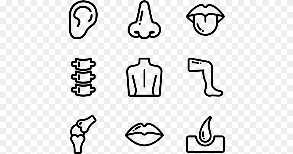 Body Parts Icon, Gray Free Png