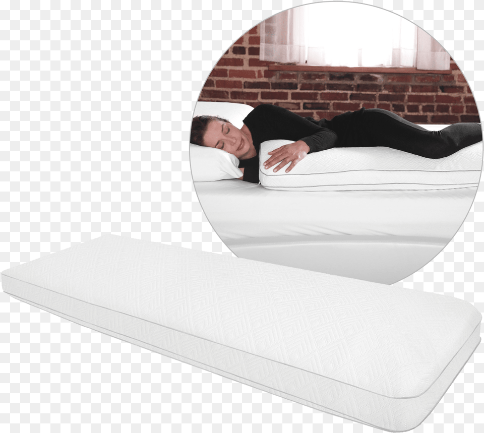 Body Pillow Mattress, Furniture, Adult, Female, Person Png Image