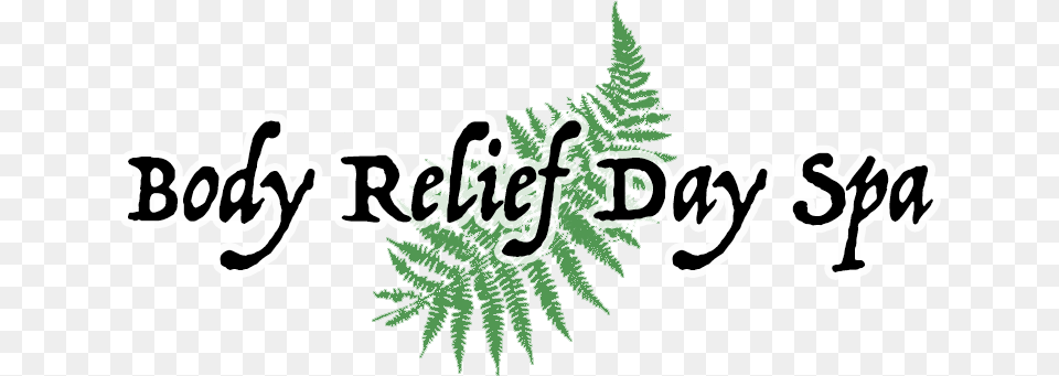 Body Relief Day Spa Fern, Plant, Text, Leaf Png Image