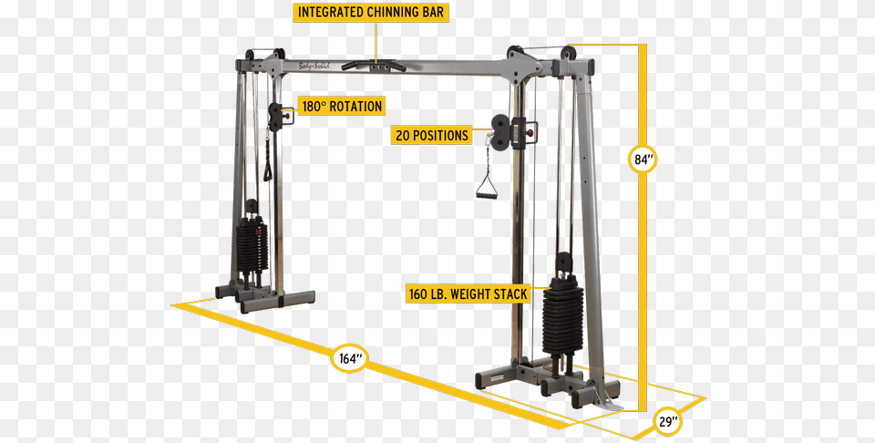 Body Solid Deluxe Cable Crossover Body Solid Cable Crossover, Machine Free Transparent Png