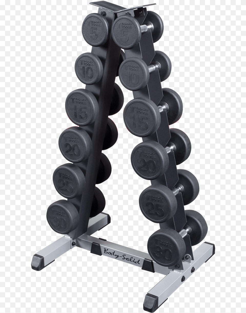 Body Solid Dual Sidrd Vertical Dumbbell Rack With Rubber 6 Pair Vertical Dumbbell Rack, Fitness, Gym, Gym Weights, Sport Png Image