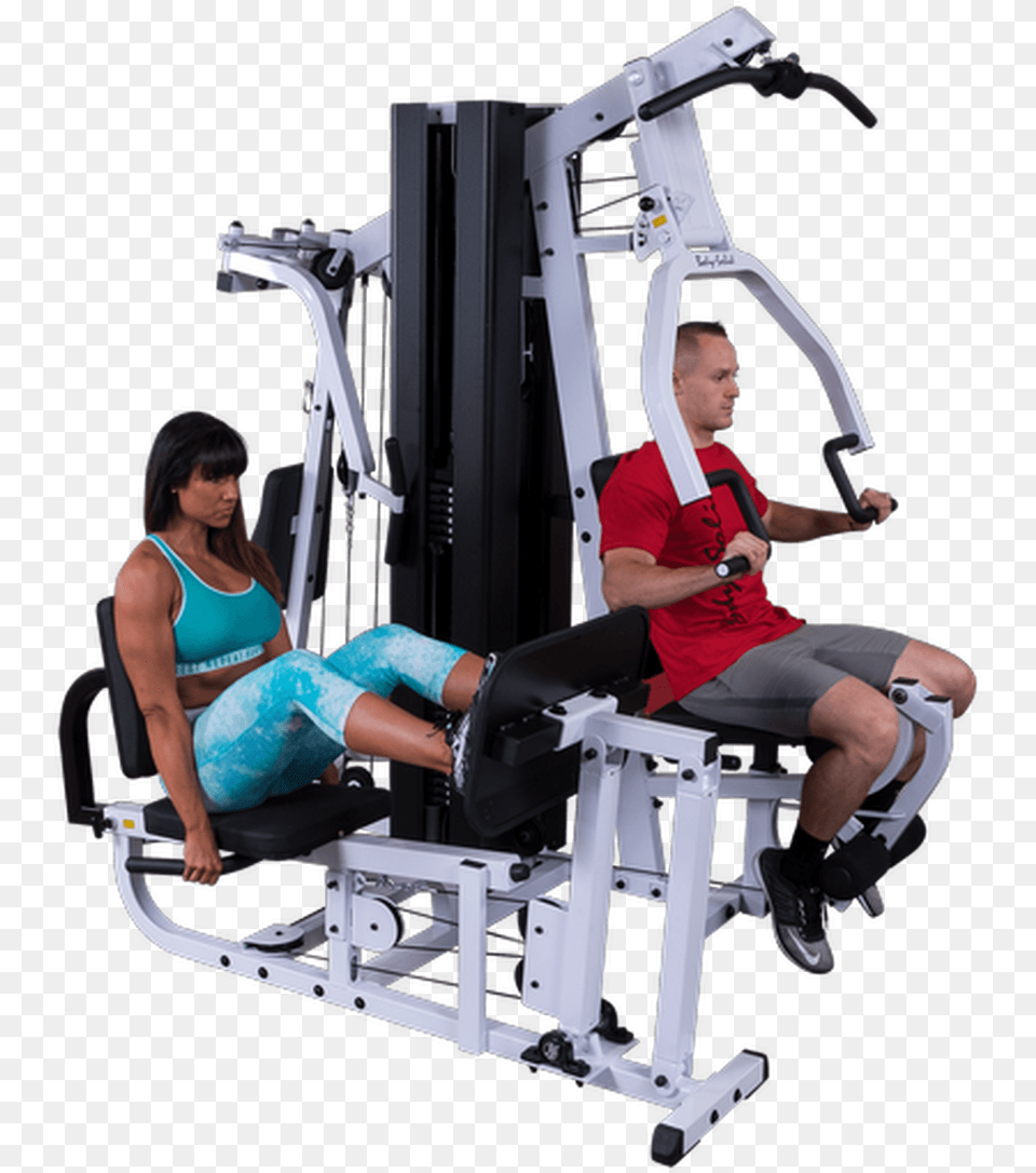 Body Solid Exm3000lps Multi Station Gym Body Solid Exm3000lps Home Gym, Adult, Woman, Person, Female Png Image