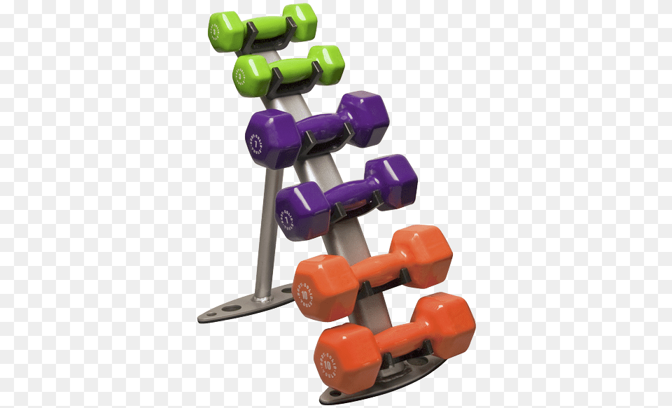 Body Solid Gdr10 Pack 3 Pair Vinyl Dumbbell Package Body Solid Vinyl Dumbell Rack, Device, Power Drill, Tool, Fitness Png Image