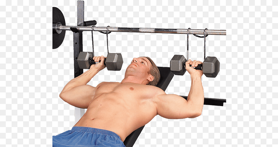 Body Solid Pph2 Powerhooks Dumbbell Spotters Dumbbell Power Hooks, Adult, Person, Man, Male Free Png