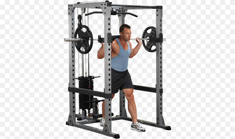 Body Solid Pro Power Rack, Adult, Person, Man, Male Png Image