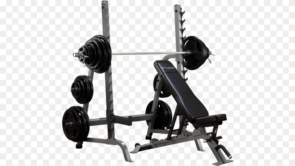Body Solid Squatbench Combo Rack Bench And Squat Rack Combo, Working Out, Fitness, Gym, Sport Free Png Download