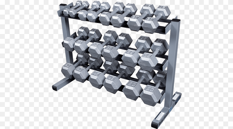 Body Solid Steel Hex Dumbbells Body Solid 2 Racks, Fitness, Sport, Working Out, Gym Free Png