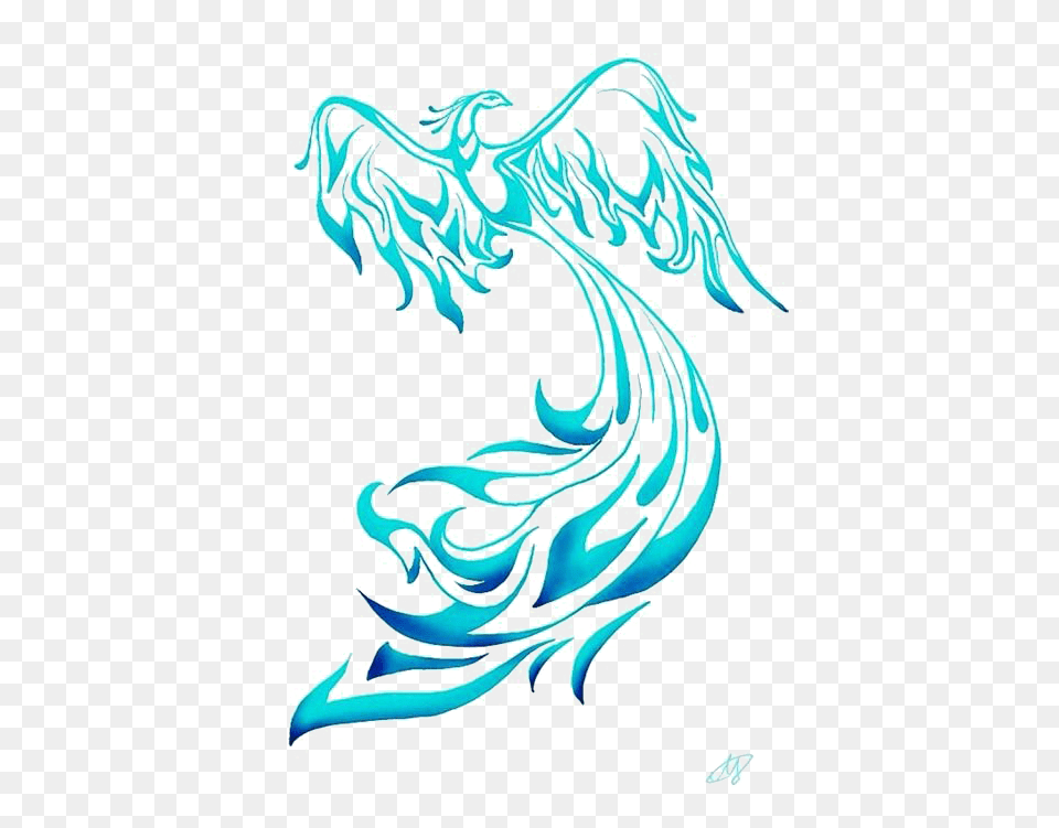 Body Tattoo Elements Art Phoenix Idea Piercing Clipart Phoenix Tattoo Blue, Dragon, Adult, Female, Person Png Image