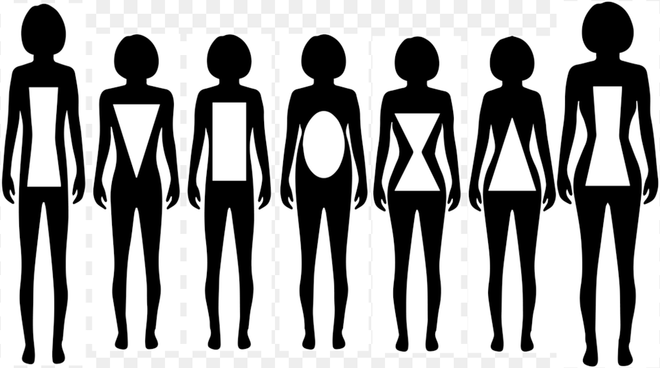 Body Types 02 Silhouette, Adult, Person, Woman, Man Png Image