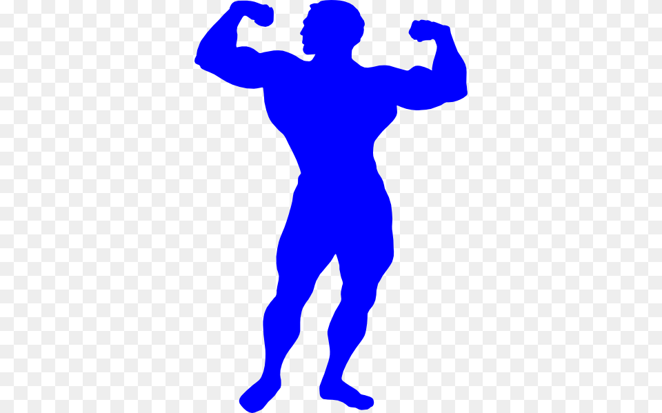 Bodybuilder Blue Clip Art, Silhouette, Baby, Person Free Transparent Png