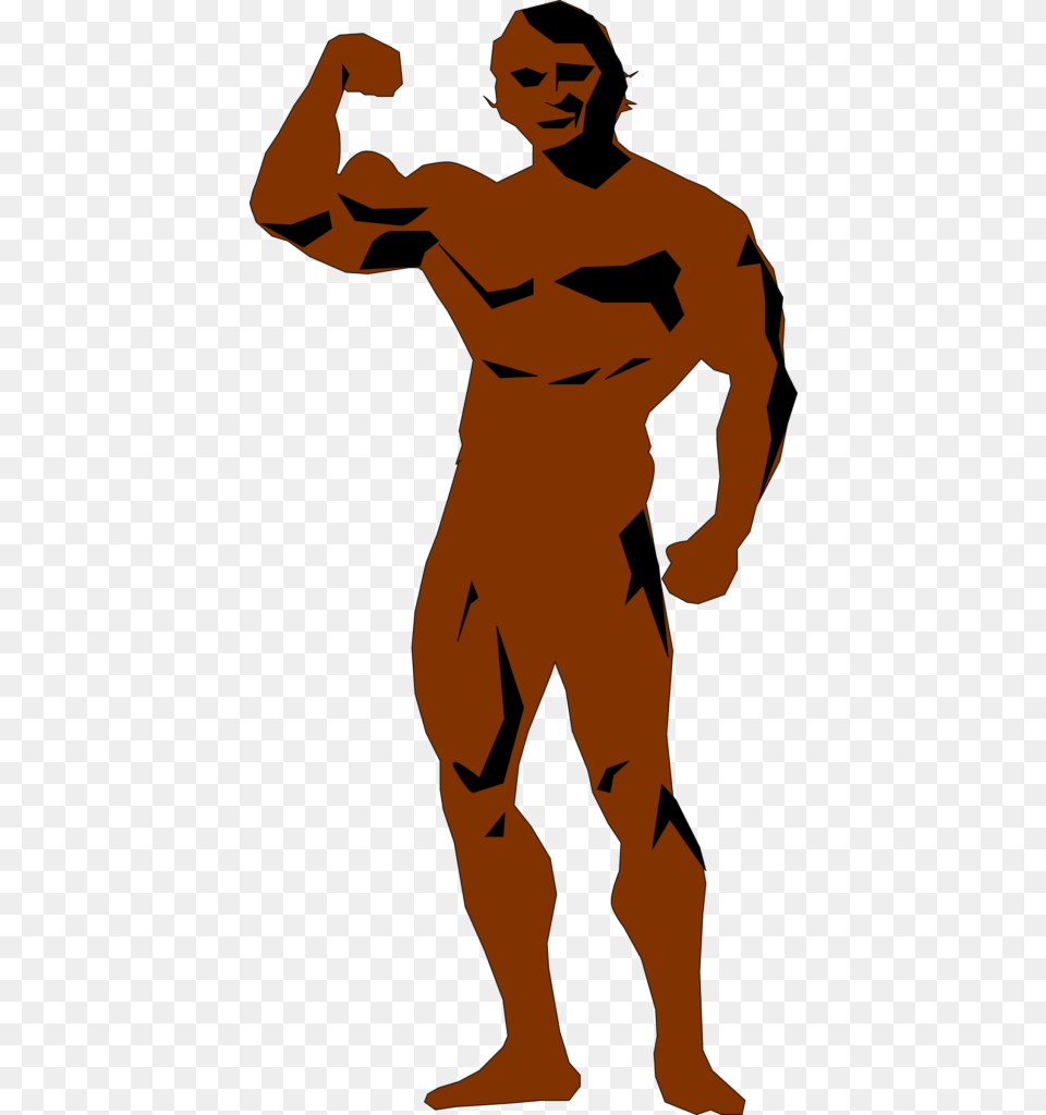 Bodybuilder Clip Art Of A Body Builder Winging, Adult, Male, Man, Person Free Png Download