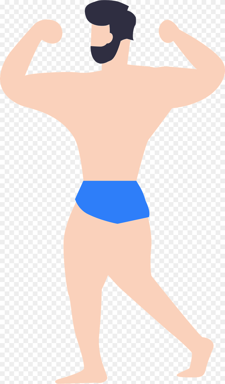 Bodybuilder Clipart, Back, Swimwear, Body Part, Clothing Png Image