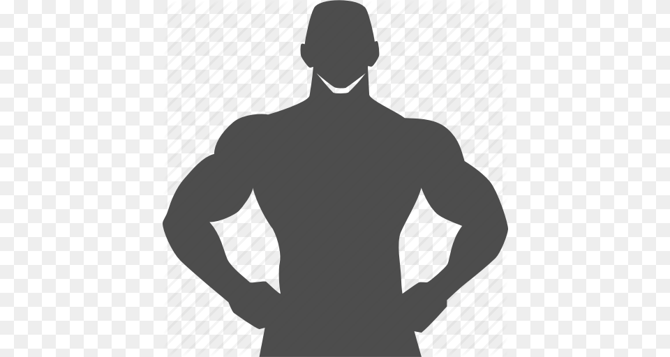 Bodybuilder Gym Hero Man Muscle Protect Strong Icon, Adult, Male, Person, Silhouette Free Transparent Png