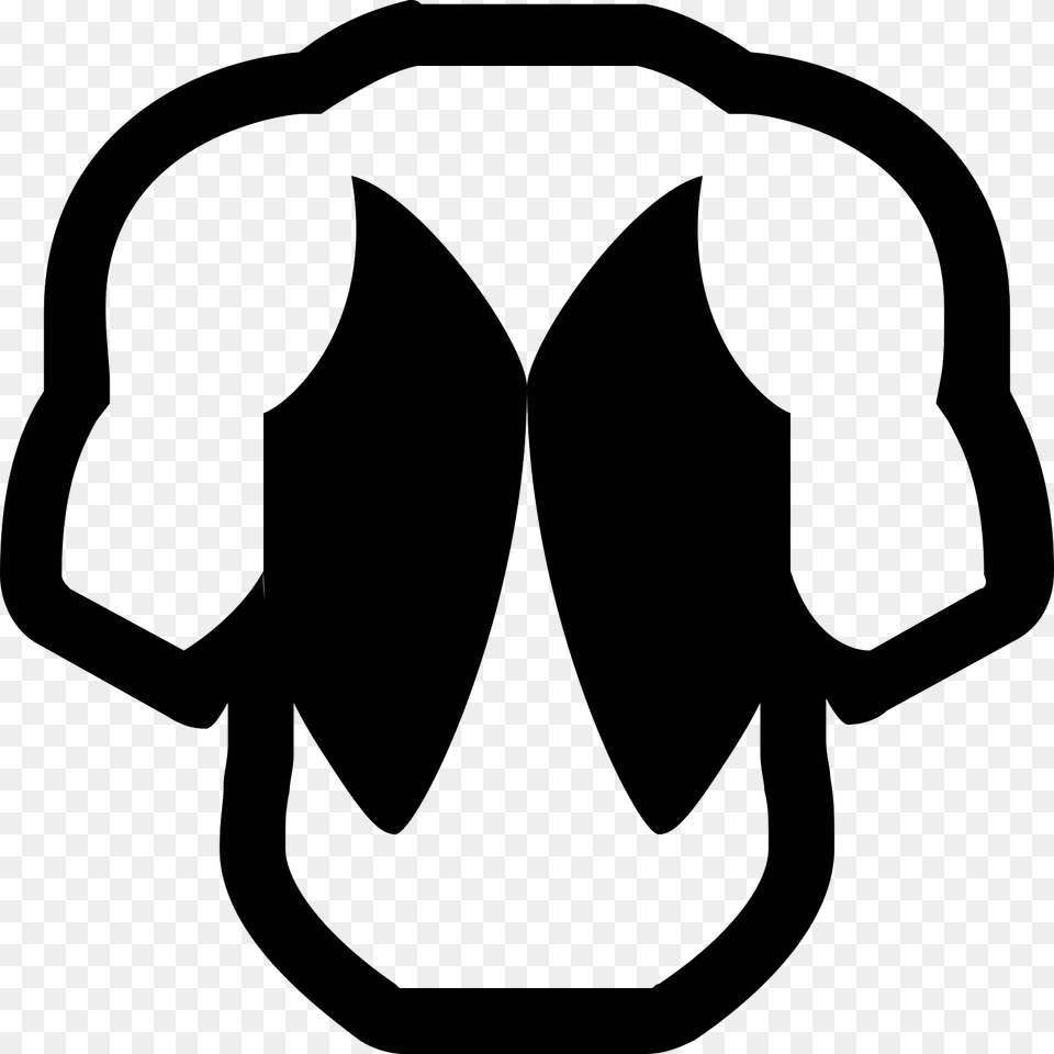 Bodybuilder Icon, Gray Png