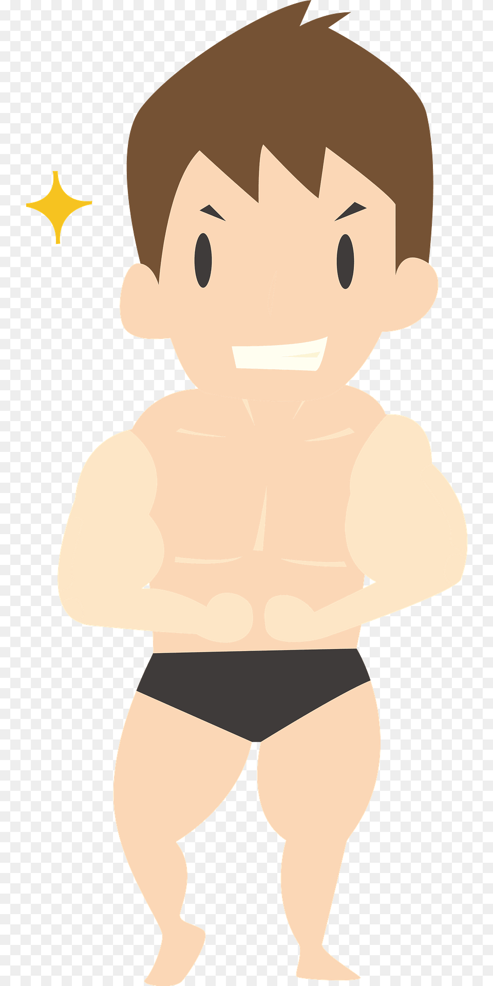 Bodybuilder Muscle Clipart, Baby, Person, Face, Head Free Transparent Png