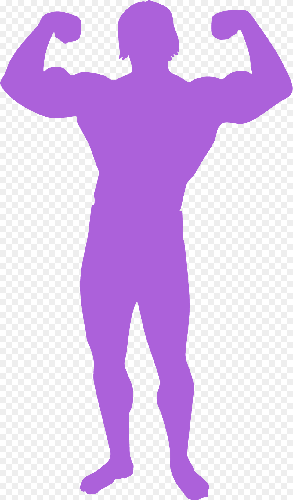 Bodybuilder Silhouette, Person, Back, Body Part, Head Png Image