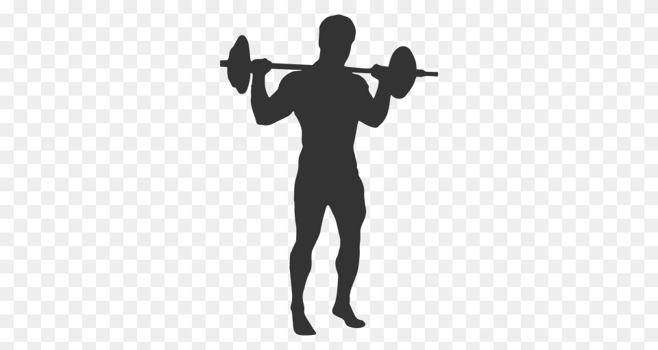 Bodybuilder Training Silhouette, Adult, Male, Man, Person Png