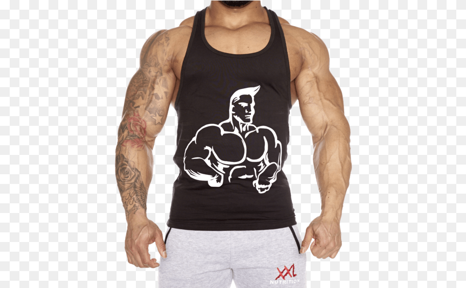Bodybuilding, Clothing, Tattoo, Tank Top, Skin Free Png Download