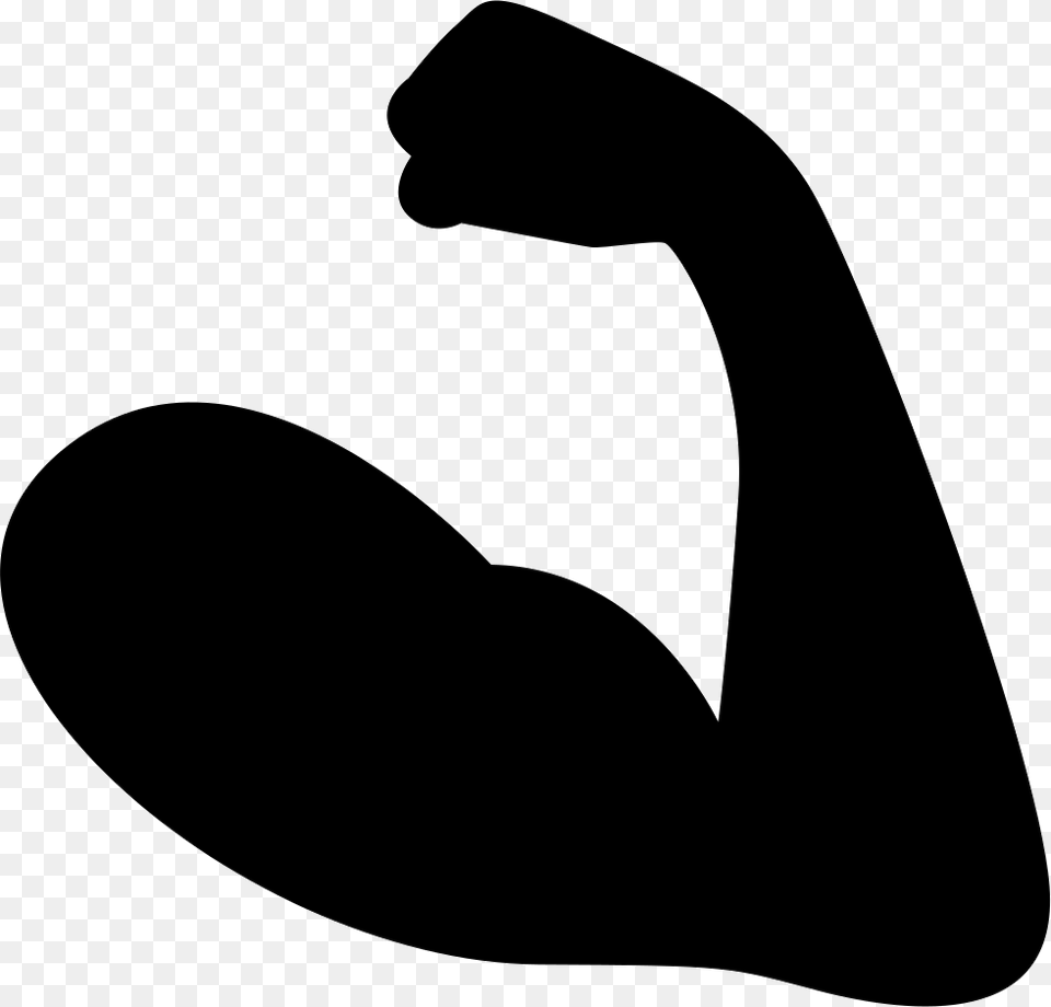 Bodybuilding Free Icon Icon Dumbbell, Silhouette, Arm, Body Part, Person Png Image