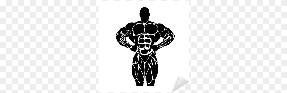 Bodybuilding Power Lifting Concept Isolated On White Vector Pose Bodybuilder, Silhouette, Stencil, Cross, Symbol Free Transparent Png