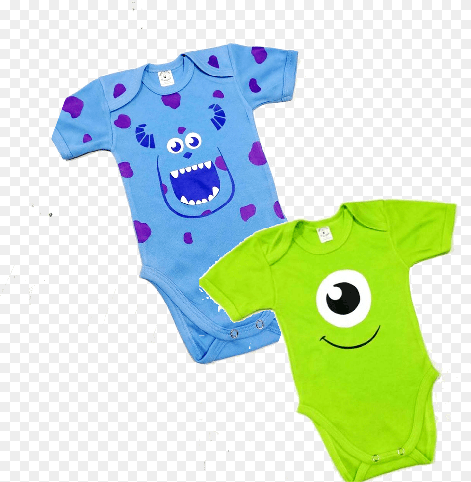 Bodys Para Bebe Monster Inc Cartoon, Applique, Clothing, Pattern, T-shirt Free Png