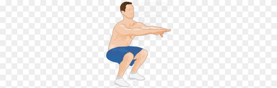 Bodyweight Squat Exercise For Strength, Working Out, Fitness, Sport, Person Free Transparent Png