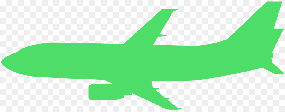 Boeing 737 Silhouette, Aircraft, Transportation, Vehicle, Airplane Free Png