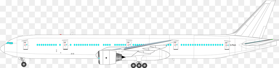 Boeing 777 Clipart, Aircraft, Airliner, Airplane, Transportation Png