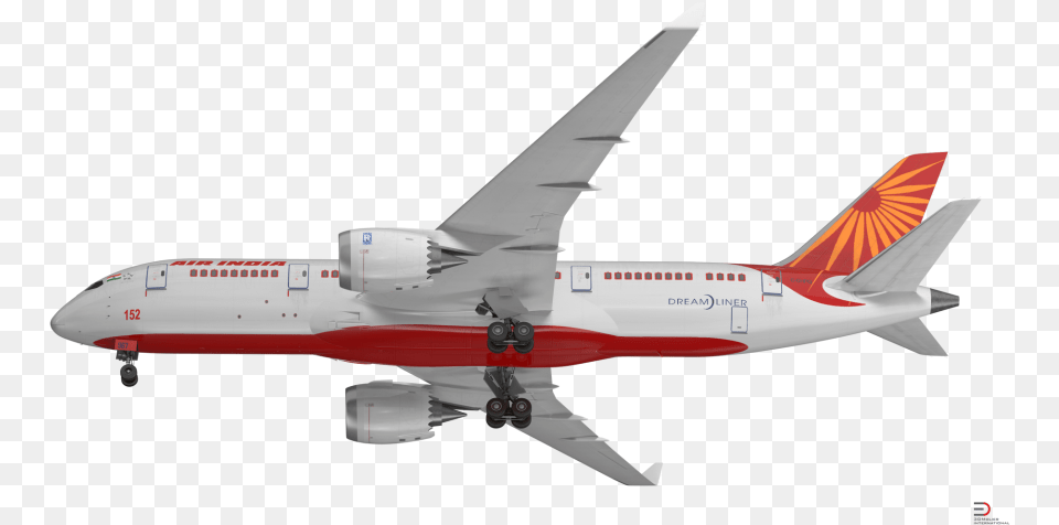 Boeing 787 3 Air India Royalty 3d Model Air India Flight Hd, Aircraft, Airliner, Airplane, Transportation Png Image
