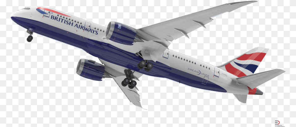 Boeing 787 8 Dreamliner British Airways Rigged Royalty, Aircraft, Airliner, Airplane, Flight Png Image
