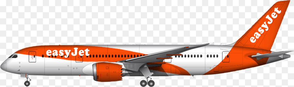 Boeing 787 Dreamliner Easyjet, Aircraft, Airliner, Airplane, Transportation Free Transparent Png