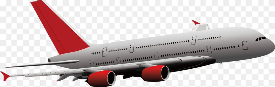 Boeing Airplane Aircraft Flight Red Aeroplane Vector, Airliner, Transportation, Vehicle Free Png