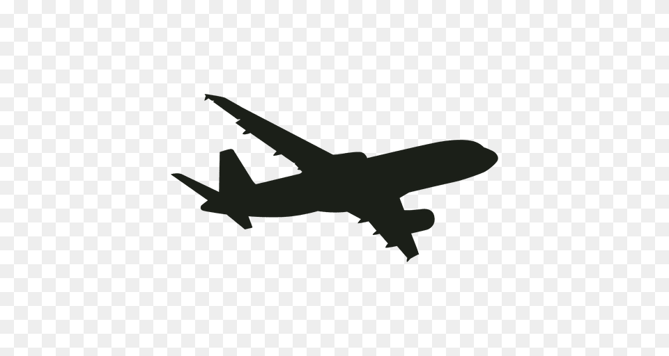 Boeing Airplane Flying Silhouette, Aircraft, Transportation, Vehicle, Airliner Png