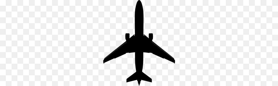 Boeing Plane Silhouette Clip Art, Aircraft, Airliner, Airplane, Transportation Free Png