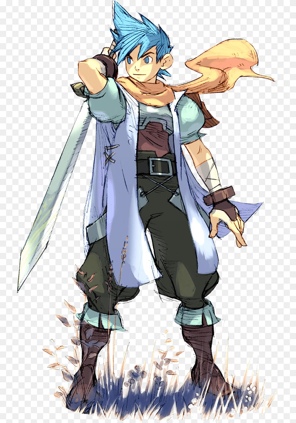 Bofiii Ryupsp Artwork Breath Of Fire 3 Art, Book, Comics, Publication, Person Png Image