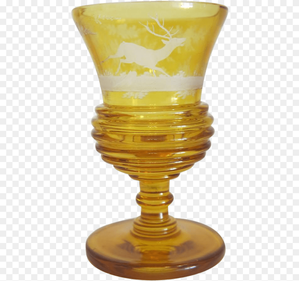 Bohemian Amber Crystal Glass Goblet Ca Champagne Stemware, Pottery, Jar, Festival, Hanukkah Menorah Free Png