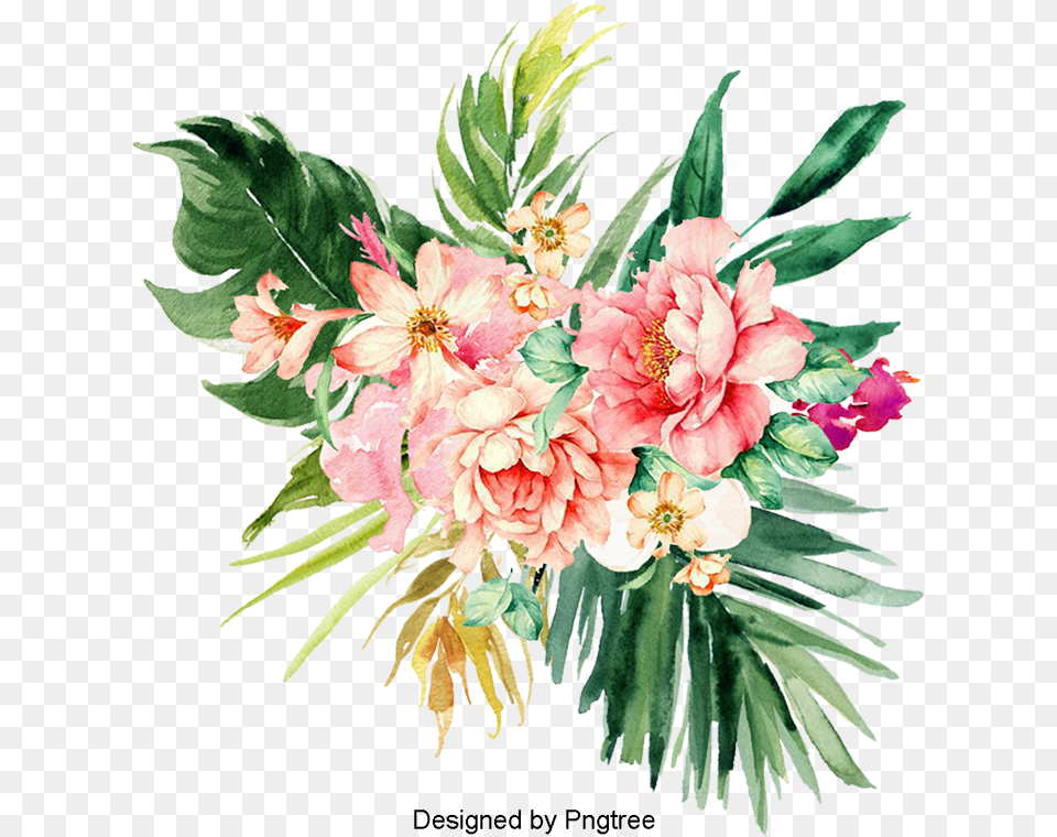 Bohemian Flowers Copyright Flower, Art, Pattern, Graphics, Flower Bouquet Png Image
