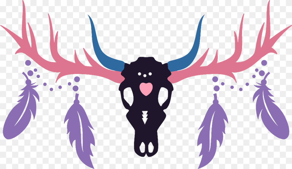 Boho Skull Skulls Antlers Deer Deerskull Designs Illustration, Animal, Mammal, Wildlife, Bear Free Transparent Png
