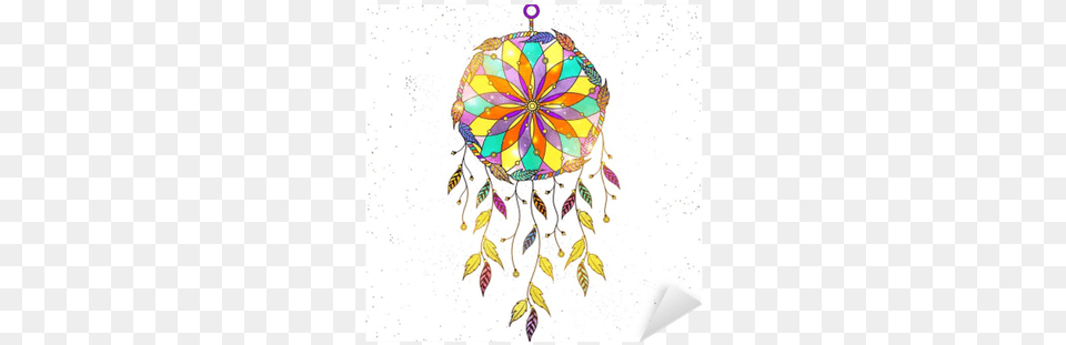 Boho Style Hand Drawn Dream Catcher With Ethnic Floral Dreamcatcher, Art, Floral Design, Graphics, Pattern Free Png