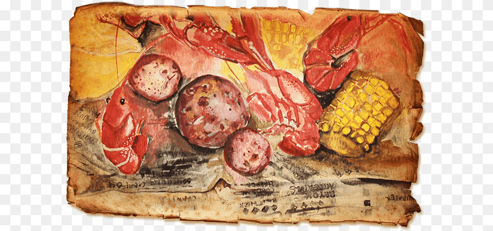 Boiled Crawfish Faqs Pomegranate, Food, Art, Painting, Pizza Free Png Download