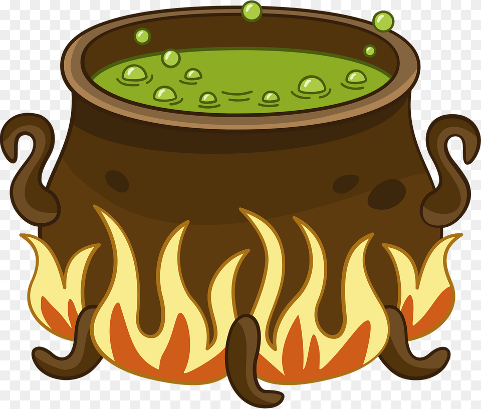 Boiling Cauldron Clipart, Fire, Flame, Food, Meal Png Image