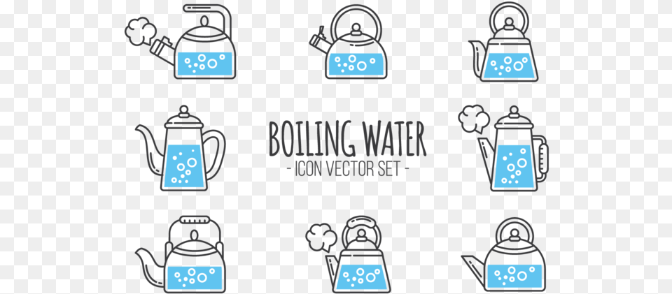 Boiling Water Icons Vector, Electronics, Hardware, Cookware, Pot Free Transparent Png