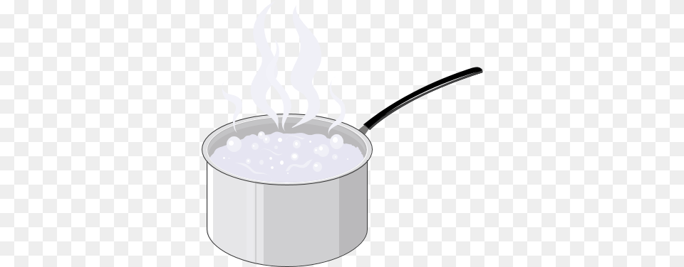 Boiling Water In A Pan Transparent Boiling Water, Cooking, Food, Cutlery Png Image