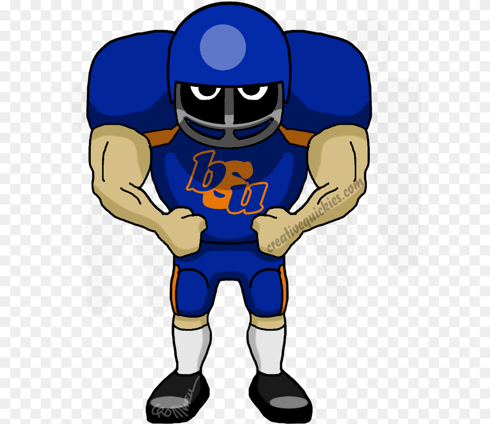 Boise Idaho State Broncos Cartoons Of Your Favorite Cartoon Football Player, Helmet, Person, American Football, People Free Png