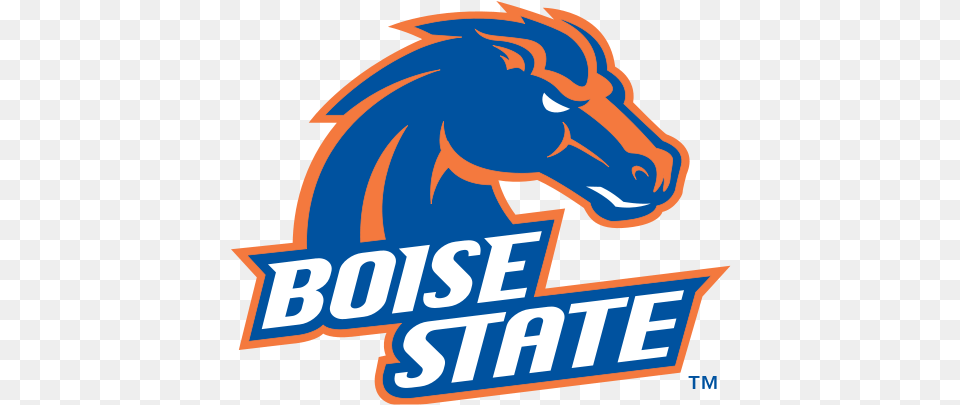 Boise State Broncos Football Broncos Boise State University, Logo, Animal, Mammal, Horse Free Transparent Png