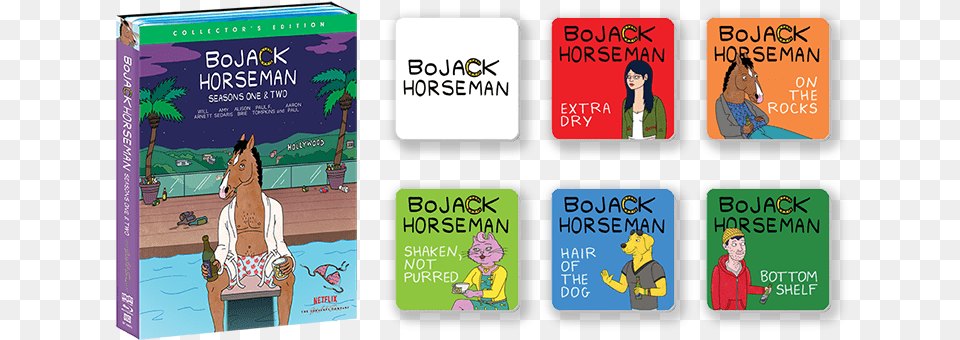 Bojack Horseman Dvd Box Set, Publication, Book, Comics, Person Png Image