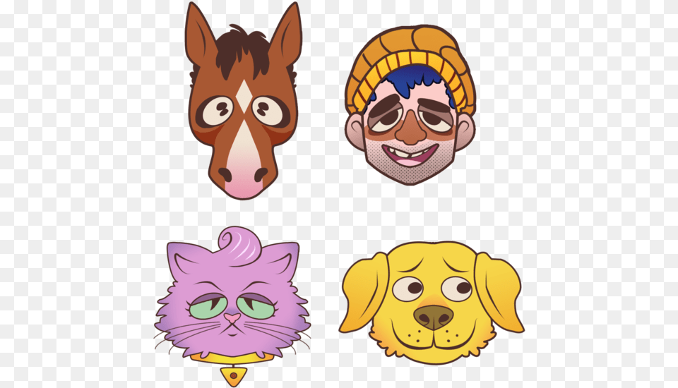 Bojack Horseman Mr Peanutbutter Movie, Face, Person, Head, Baby Free Png Download