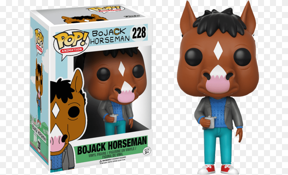 Bojack Horseman Pop Vinyl Figure Funko Pop Bojack Horseman, Plush, Toy, Baby, Person Free Png Download