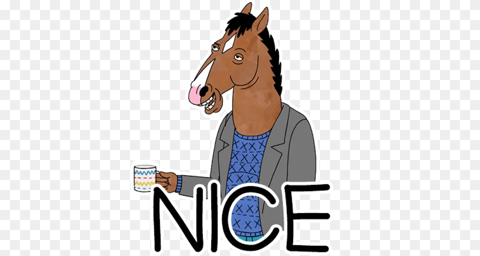 Bojack Stickers Set For Telegram, Adult, Male, Man, Person Free Png Download
