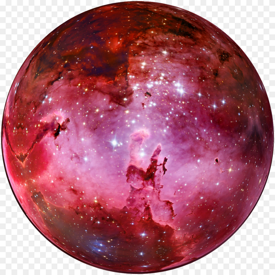 Bola Cristal Esfera Eagle Nebula, Sphere, Astronomy, Outer Space, Moon Free Png